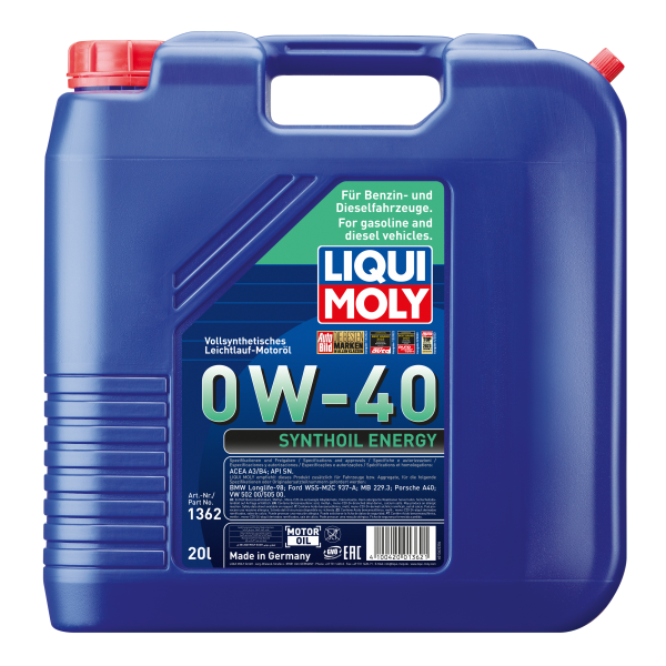 LIQUI MOLY SYNTHOIL ENERGY 0W-40