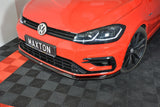 Front Splitter V.6 compatible with VW Golf 7 R / R-Line Facelift Carbon Look