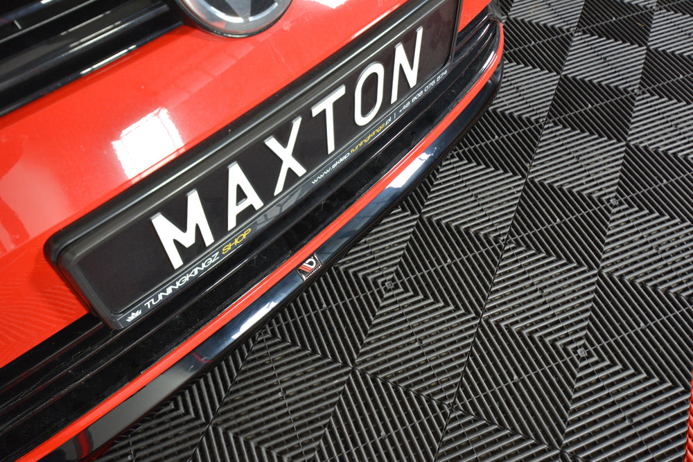 Front Splitter V.6 compatible with VW Golf 7 R / R-Line Facelift Carbon Look