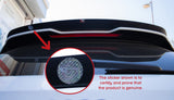 Spoiler CAP compatible with Skoda Rapid Spaceback - Carbon Look
