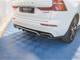 MAXTON DESIGN Central Rear Splitter (Vertical Bars) Volvo XC60 Mk2 R-Design