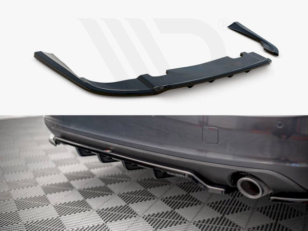 MAXTON DESIGN Central Rear Splitter V.1 (Vertical Bars) Volvo V90 Mk2