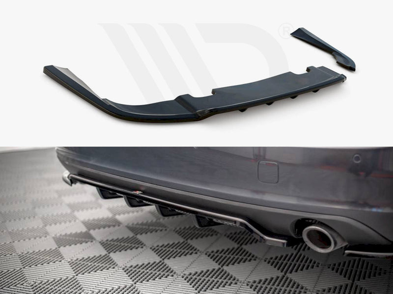 MAXTON DESIGN Central Rear Splitter V.1 (Vertical Bars) Volvo V90 Mk2