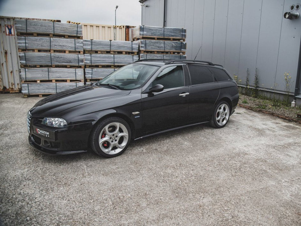 Side Skirts Diffusers compatible with Alfa Romeo 156 Facelift (2003-2006) - Textured