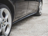 Side Skirts Diffusers compatible with Alfa Romeo 156 Facelift (2003-2006) - Carbon Look