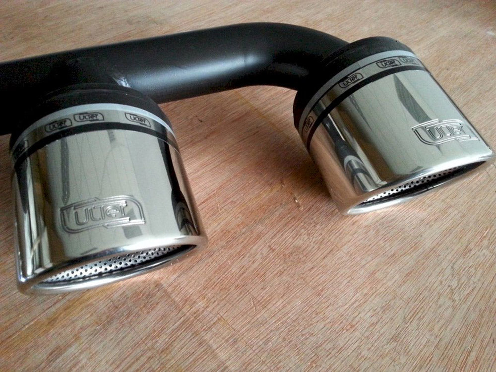 Exhaust TIPS compatible with VW Polo Mk5 (6R) Fits With Double Middle Exhaust Rear Valance