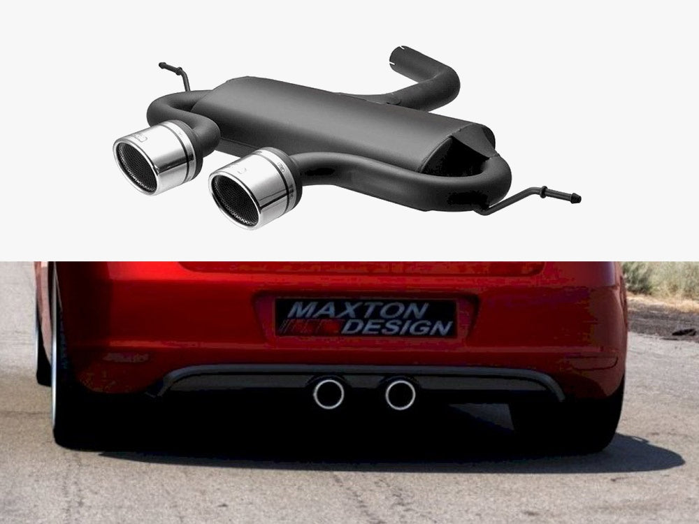 Exhaust Muffler compatible with Volkswagen Golf Mk5 / Mk6 / Scirocco R