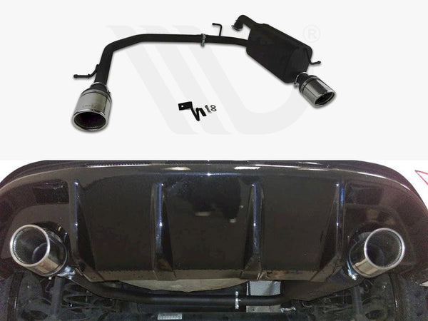 MAXTON DESIGN Ford Fiesta Mk7 HIGH Quality DUAL EXIT Stainless Steel Axle-back Exhaust System With Silencer And Exhaust Pipes