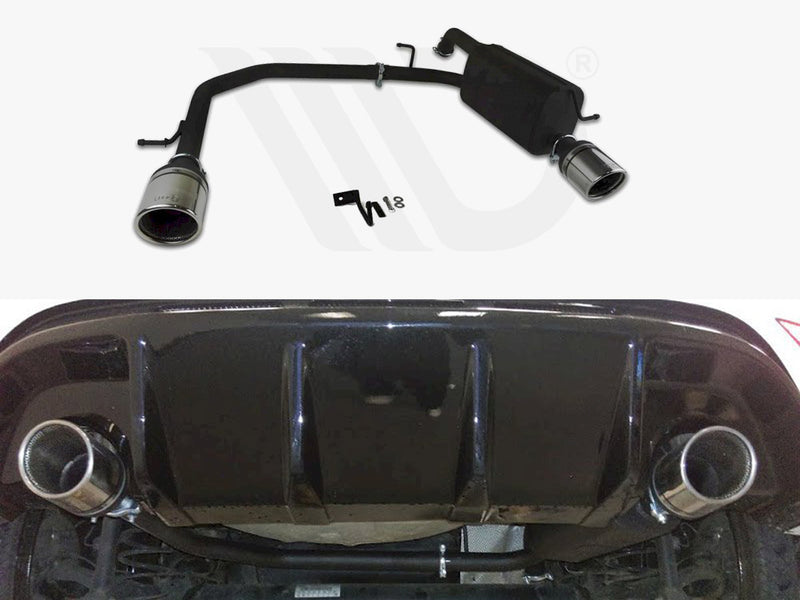 MAXTON DESIGN Ford Fiesta Mk7 HIGH Quality DUAL EXIT Stainless Steel Axle-back Exhaust System With Silencer And Exhaust Pipes