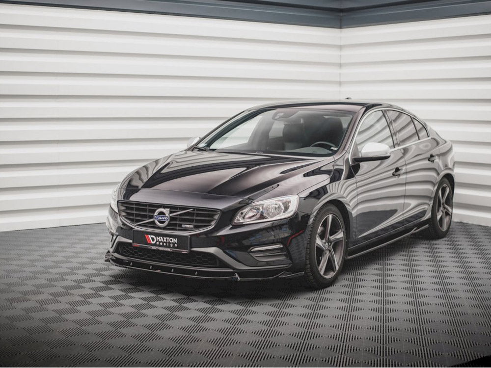 Front Splitter V1 compatible with Volvo S60 R-Design Mk2 (2014-2018)