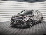 Front Splitter V1 compatible with Volvo S60 R-Design Mk2 (2014-2018)