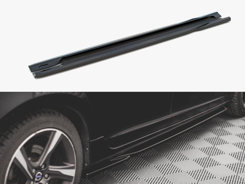 Side Skirts Diffusers compatible with Volvo S60 R-Design Mk2