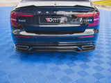 MAXTON DESIGN Central Rear Splitter (W/ Vertical Bars) Volvo S60/V60 R-design MK3 (2018-)