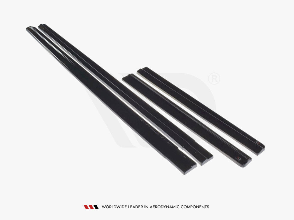 Side Skirts Diffusers compatible with VW T6 - Carbon Look