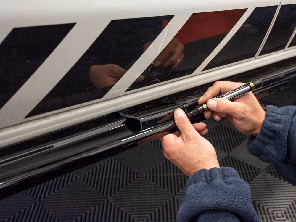 Side Skirts Diffusers compatible with VW T6 - Carbon Look