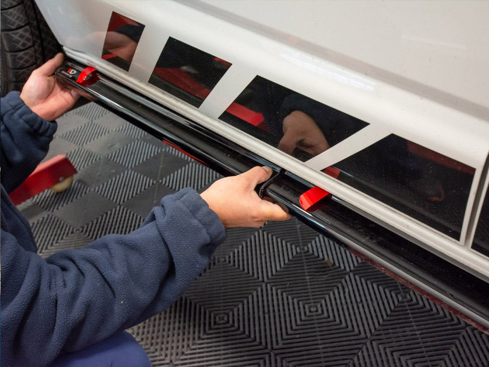 Side Skirts Diffusers compatible with VW T6 - Carbon Look
