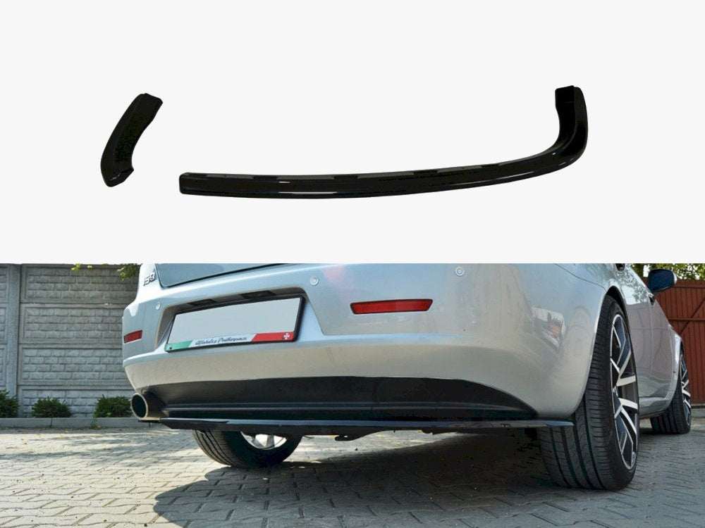 Central Rear Splitter compatible with Alfa Romeo 159 (Without Vertical Bars) - Textured