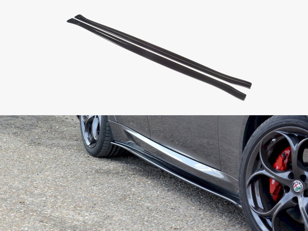 Side Skirts Diffusers compatible with Alfa Romeo Giulia Veloce (2015-2019)