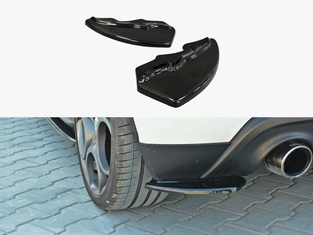 Rear Side Splitters compatible with Alfa Romeo Giulietta Zender - Carbon Look