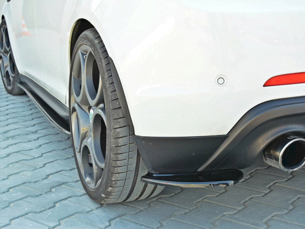 Rear Side Splitters compatible with Alfa Romeo Giulietta Zender - Carbon Look