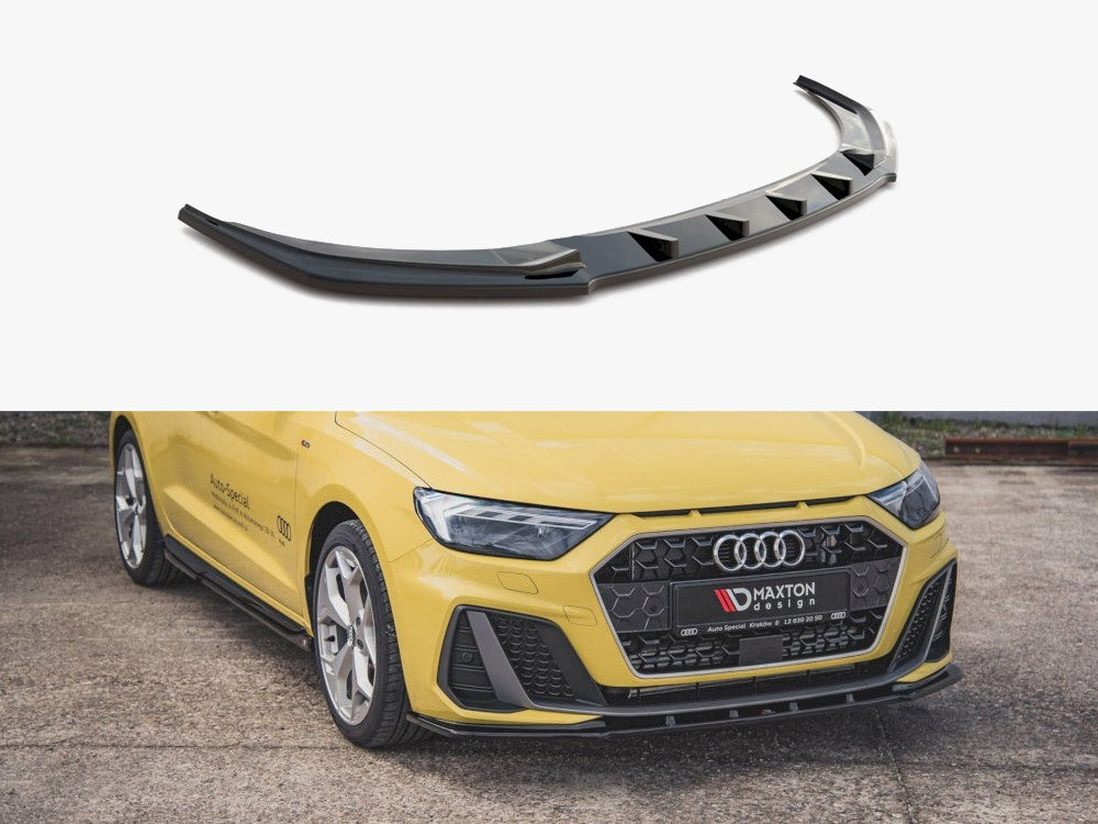 Front Splitter V.1 compatible with Audi A1 S Line GB (2018-)