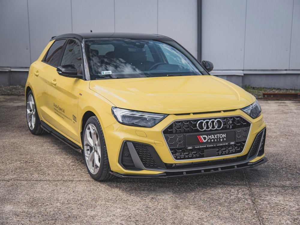 Front Splitter V.1 compatible with Audi A1 S Line GB (2018-)