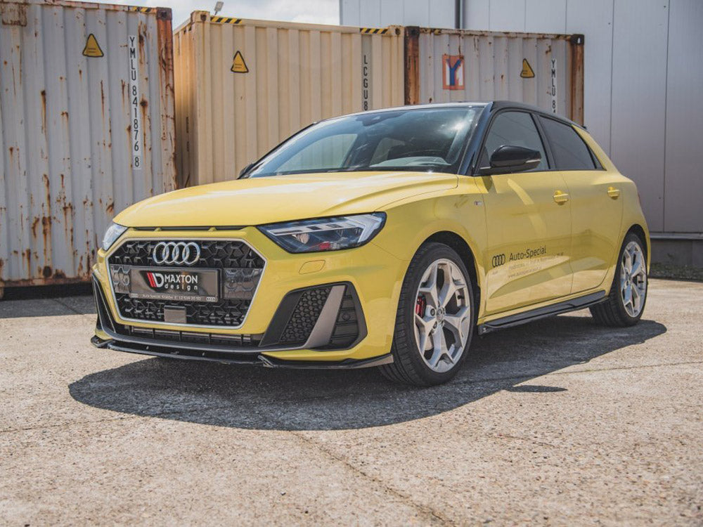 Front Splitter V.3 compatible with Audi A1 S Line GB (2018-)