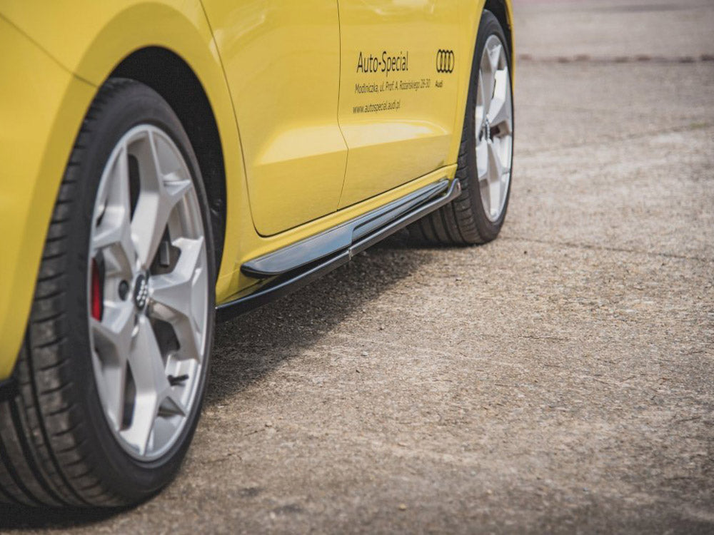 Side Skirts Splitters compatible with Audi A1 S Line GB (2018-)