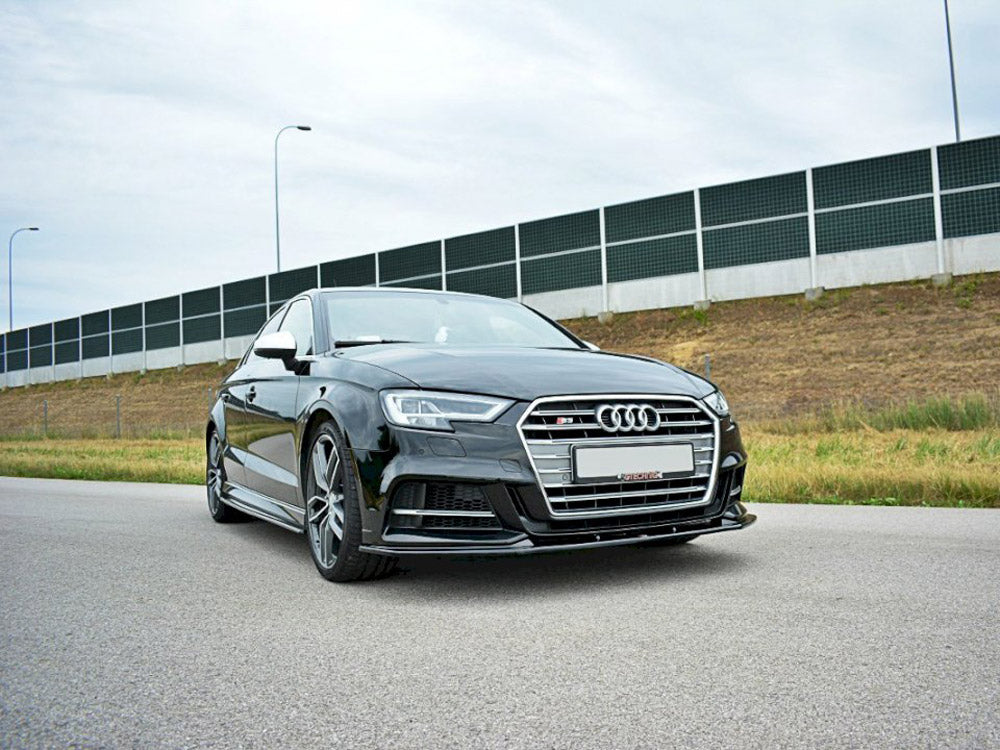 Front Splitter V.1 compatible with Audi S3 / A3 S Line Hatchback / Sportback 8V Facelift