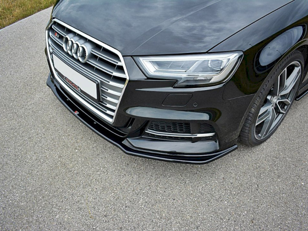 Front Splitter V.1 compatible with Audi S3 / A3 S Line Hatchback / Sportback 8V Facelift