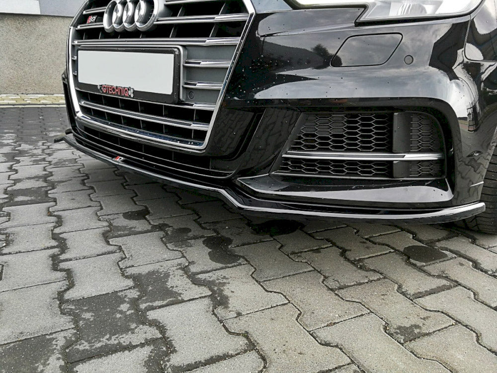 Front Splitter V.2 compatible with Audi S3 / A3 S Line 8V FL Sedan