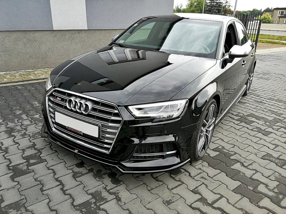 Front Splitter V.2 compatible with Audi S3 / A3 S Line 8V FL Sedan