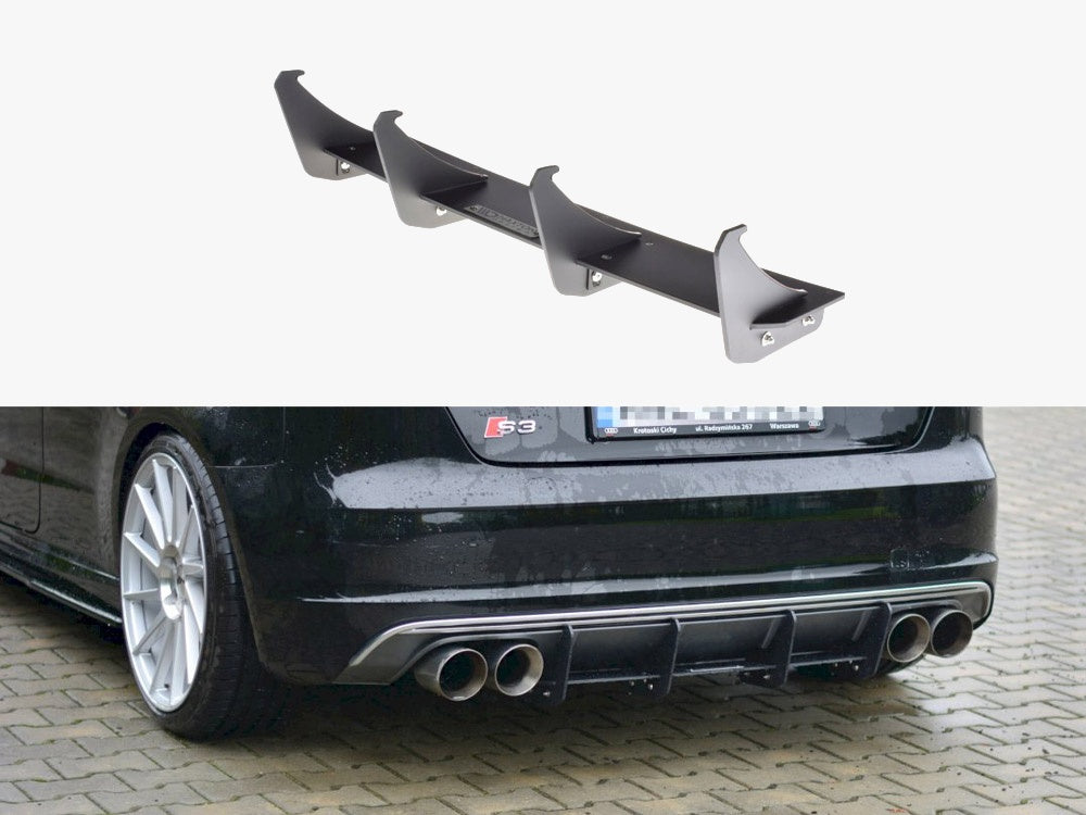 Rear Diffuser compatible with Audi S3 8V Hatchback / Sportback