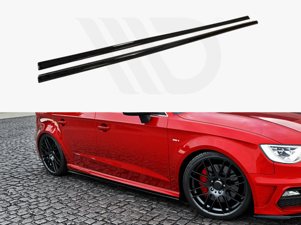 Side Skirts Diffusers Audi S3 / A3 S-line 8V / 8V FL Sportback