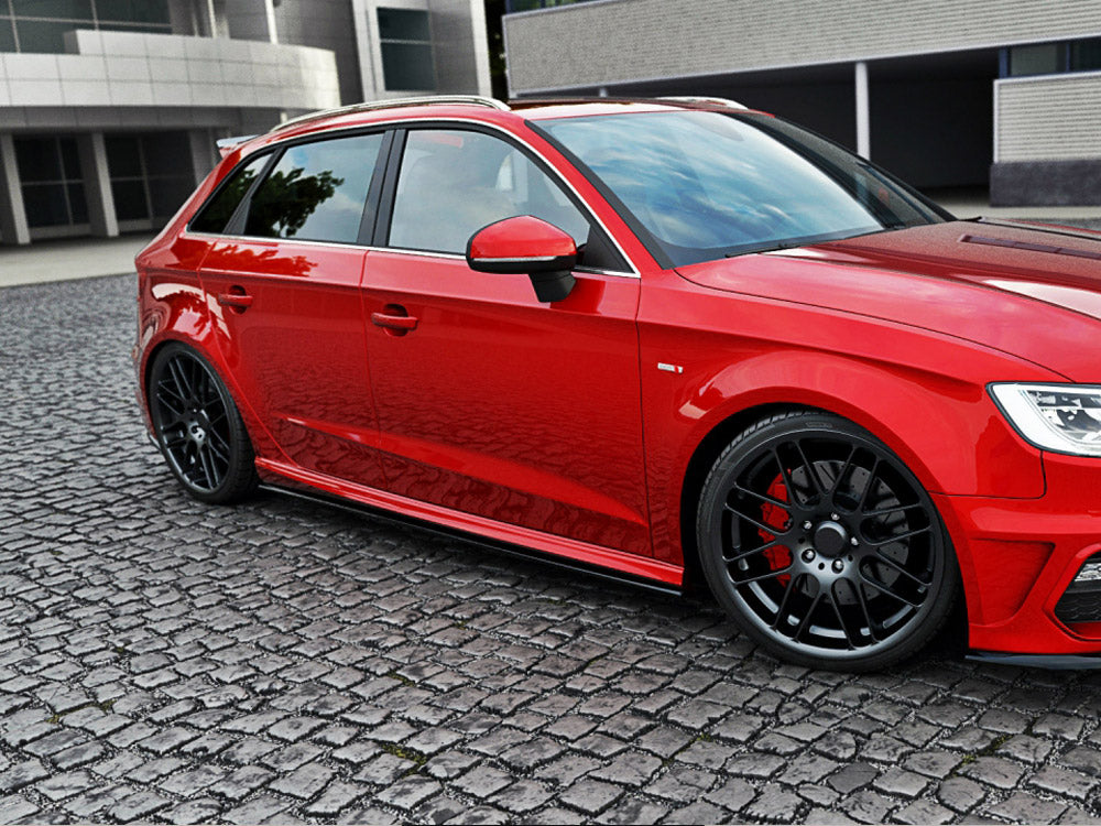 Side Skirt Diffusers V.1 compatible with Audi S3 / A3 S Line Sportback 8V / 8V Facelift