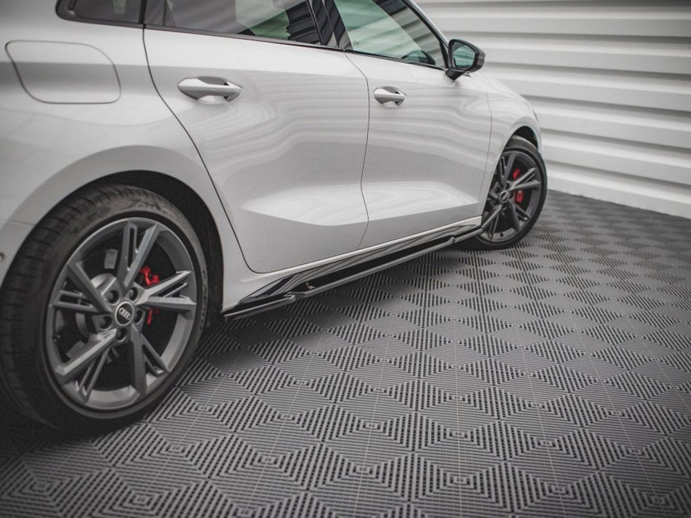 Side Skirts Diffusers V.1 compatible with Audi S3 / A3 S Line 8Y
