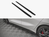 Street PRO Side Skirts Diffusers compatible with Audi S3 / A3 S Line 8Y / 8Y Facelift