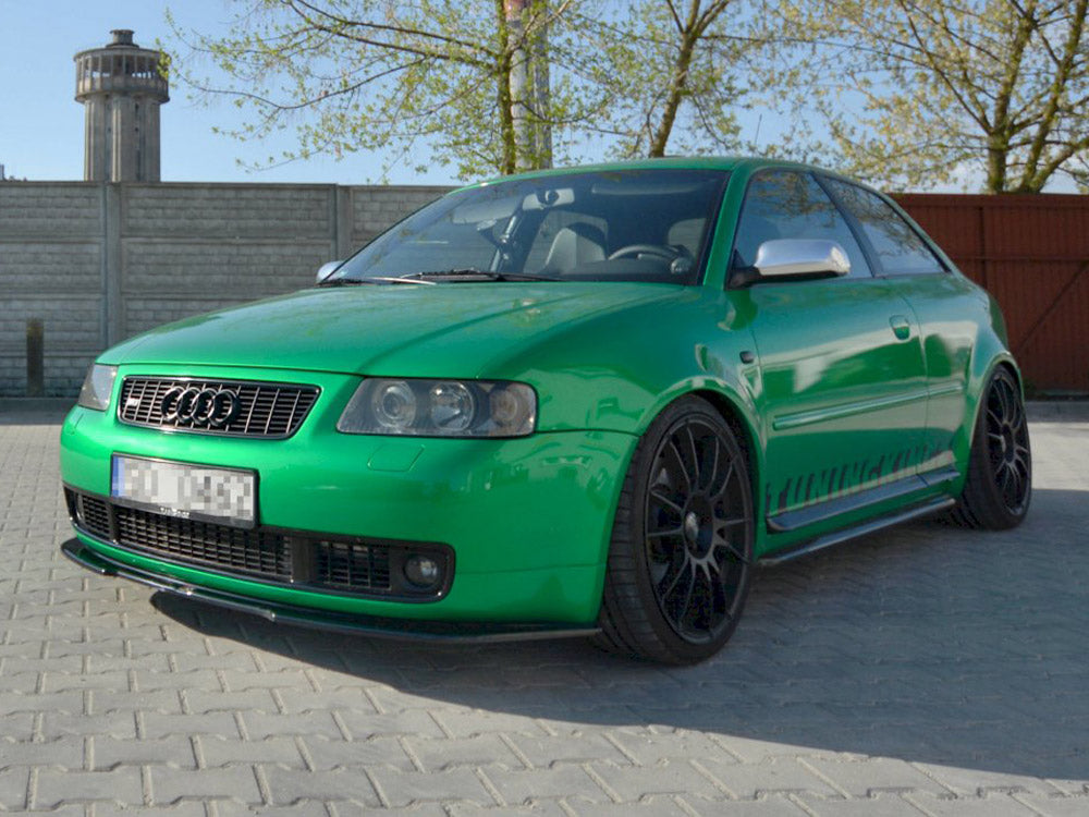 Side Skirts Diffusers compatible with Audi S3 8L (1999-2003) - Carbon Look