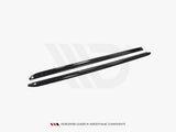 Side Skirts Diffusers compatible with Audi S3 8L (1999-2003) - Carbon Look