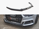 Front Splitter V.3 compatible with Audi S3 / A3 S Line 8V Facelift Sedan (2016-2020)