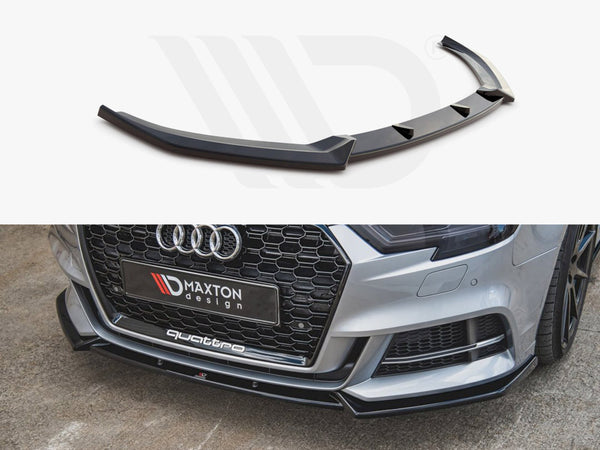 Front Splitter V.3 Audi S3 / A3 S-line 8V Facelift Sedan (2016-2020)