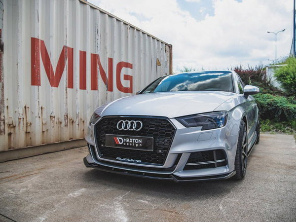 Front Splitter V.3 Audi S3 / A3 S-line 8V Facelift Sedan (2016-2020)