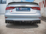 Rear Valance compatible with Audi S3 Sedan 8V Facelift (2016-2020)