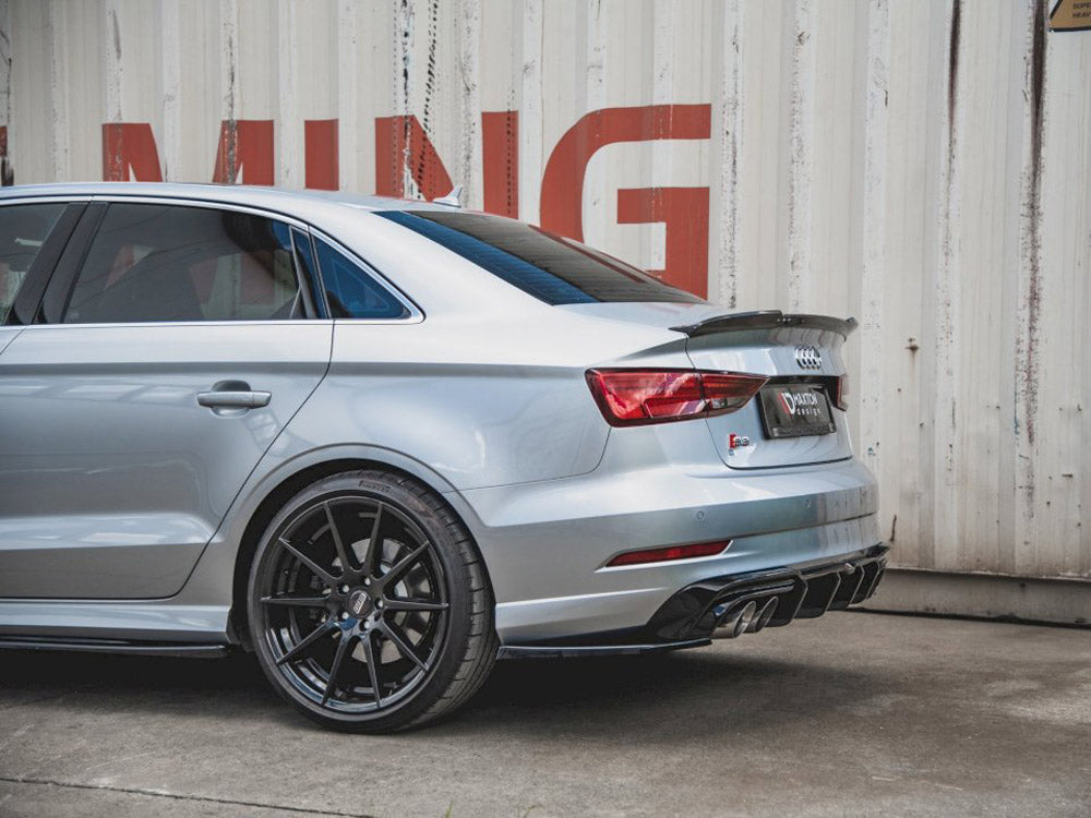 Rear Side Splitters V.2 compatible with Audi S3 Sedan 8V Facelift (2016-2020)