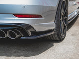 Rear Side Splitters V.2 compatible with Audi S3 Sedan 8V Facelift (2016-2020)