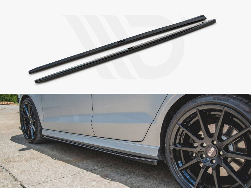Side Skirts Diffusers V.2 Audi S3 Sedan 8V Facelift (2016-2020)