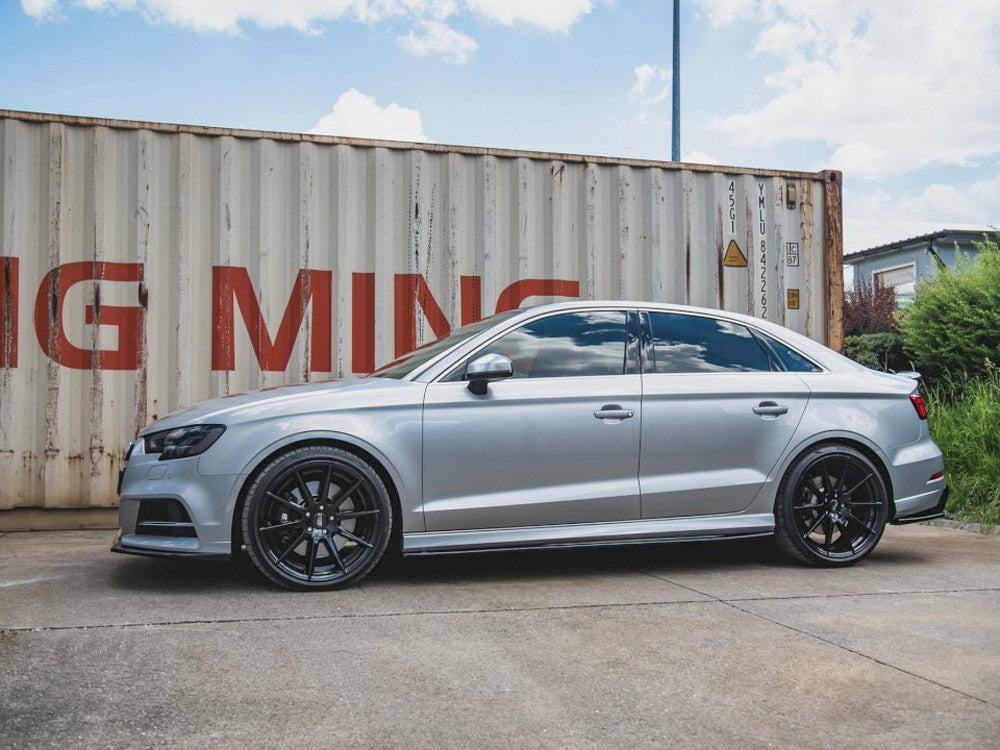 Side Skirts Diffusers V.2 compatible with Audi S3 Sedan 8V Facelift (2016-2020)