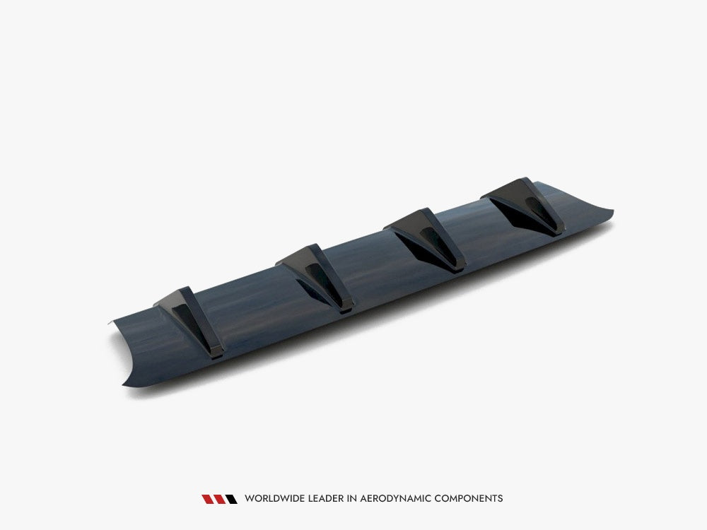 Rear Valance compatible with Audi S3 8V FL Hatchback - Carbon Look