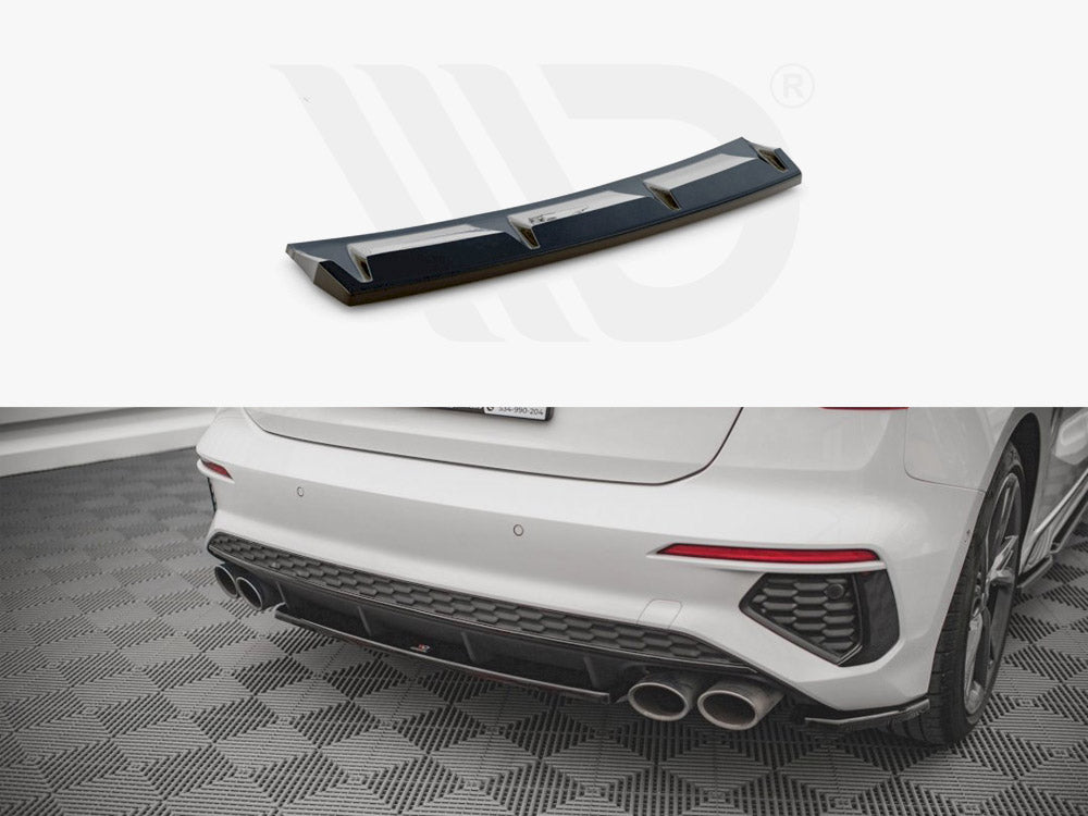 MAXTON DESIGN Central Rear Splitter For Audi S3 8Y (2020-)
