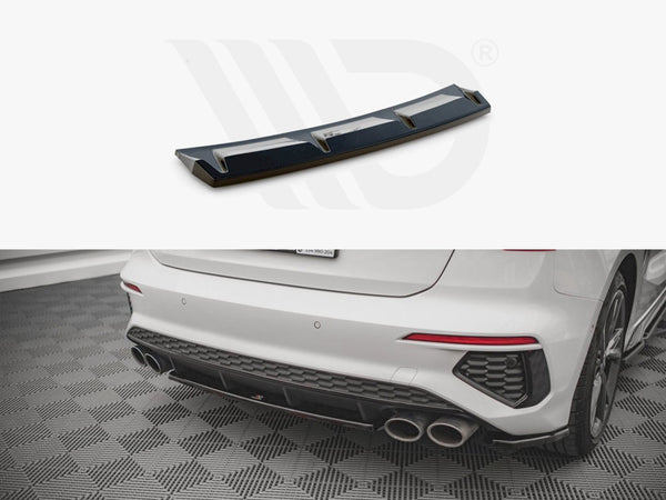 MAXTON DESIGN Central Rear Splitter For Audi S3 8Y (2020-)